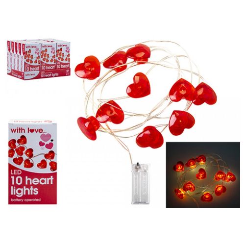 Heart Lights Garland - 10 Lights - PMS