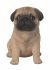 Pug Puppy Dog - Lifelike Ornament Gift - Indoor or Outdoor - Pet Pals - 2 Colours Vivid Arts