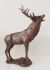 Stag Roaring Cold Cast Bronze Ornament - Frith Sculpture TM030