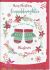Christmas Card - Granddaughter - Mittens - Glitter - Out of the Blue