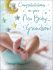 New Baby Boy Grandson Card - Congratulations