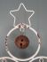 Christmas White Metal Bauble Bell Tree - Rustic 85cm 