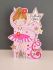 Birthday Card - Girl Kids - Ballerina Star - Glitter Die-cut - Little Darlings