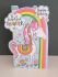 Birthday Card - Girl Kids - Daughter Unicorn - Glitter Die-cut - Little Darlings 