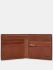 Men's Mod Red White Blue Leather Wallet - Brown - Yoshi