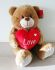 Valentine's Bear 40cm Soft Toy With Sweets & Chocolate - Gift Wrapped