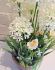 Allium Foliage In Pot Artificial Flower White - 42cm - Sincere