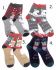 Christmas Novelty Socks Ladies Gift Set - 4 Animal Designs - Free Wreath Gift Bag