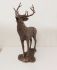 Stag Roaring Cold Cast Bronze Ornament - Frith Sculpture TM030