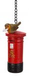 Hanging Mini Robin & ER Queen Elizabeth Letterbox Ornament - Indoor or Outdoor Vivid Arts