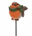 Christmas Robin With Scarf - Plant Pal - Garden Ornament Gift - Indoor Outdoor - 2 Colours Vivid Arts