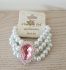 Stylish Pearl Bracelet Gift Set - Pink