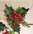 Red Berry Pine Cones Foliage Pick x 3 - 18cm - Sincere Christmas