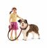 Dog Kennel with Dog & Girl Figure - Schleich - 42376