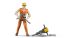 Construction Worker Figure & Accessories - Bruder 60020 Scale 1:16