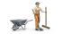Municipal Worker Figure & Accessories Play Set - Bruder 62130 Scale 1:16