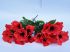 Red Poppy Artificial Flower Bouquet - 18 Flowers - 43cm - Sincere