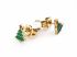 Christmas Tree Stud Earrings Green - Boxed - Snazzy Santa