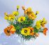 Cosmos Floral Bunch Bouquet Artificial 9 Stem - 4 Colours - Sincere