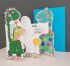 Birthday Card - Boy Kids - Dinosaur - 3 Fold Glitter Die-cut - Whippersnappers