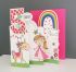 5th Birthday Card - Girl Kids - Princess - 3 Fold Glitter Die-cut - Whippersnappers