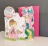 Birthday Card - Girl Kids - Princess Castle - 3 Fold Glitter Die-cut - Whippersnappers