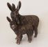Donkey & Baby Cold Cast Bronze Ornament - Frith Sculpture