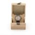Sycamore Zebrano Wood & Blue Leather Strap Watch - Botanica