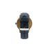 Sycamore Zebrano Wood & Blue Leather Strap Watch - Botanica