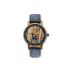 Sycamore Zebrano Wood & Blue Leather Strap Watch - Botanica