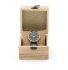 Elm Zebrano Wood & Blue Strap Mens Watch - Botanica