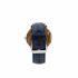 Elm Zebrano Wood & Blue Strap Mens Watch - Botanica