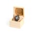 Iris Sandalwood Wood Brown Silver Mens Watch - Botanica