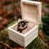 Dahlia Zebrano Wood Blue Mens Watch - Botanica
