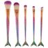 Mermaid Tail Handy 5 Piece Make Up Brush Set