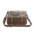 Retro Vintage Military Design Canvas & Leather Messenger Bag