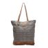 Honey Bee Canvas & Leather Tote Shopper Handbag