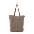 Honey Bee Canvas & Leather Tote Shopper Handbag