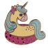 Vacation Vibes Unicorn Design Enamel Pin Badge 
