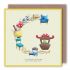 Greetings Birthday Card - Initial Alphabet A-Z - Alphabeti Yeti - 26 Letters