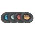 Vinyl Coaster Set of 4 - Novelty Gift - Funtime