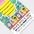 Bee Flowers Design Sticky Note & Tabs Set - Rachel Ellen