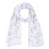 Horses Motif White Pink Ladies Scarf - Clayre & Eef