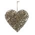 Extra Large Grey Washed Willow Heart 3D Decorative - 50cm