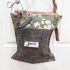 Dutch Gag Bit D's Tan Leather Oilskin Handbag Upcycled - Joey D