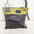 Wilkie Snaffle Bit Grey Leather Green Handbag Upcycled - Joey D