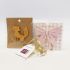 Gift Set - Wooden Wildlife Fox Brooch & Pink Bow Air Freshener