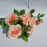 3 x Light Pink Rose Artificial Flower - 70cm - Sincere