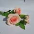 3 x Light Pink Rose Artificial Flower - 70cm - Sincere