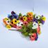 Anemone Artificial Bunch Flowers - 9 flowers - 6 Colours - Sincere
